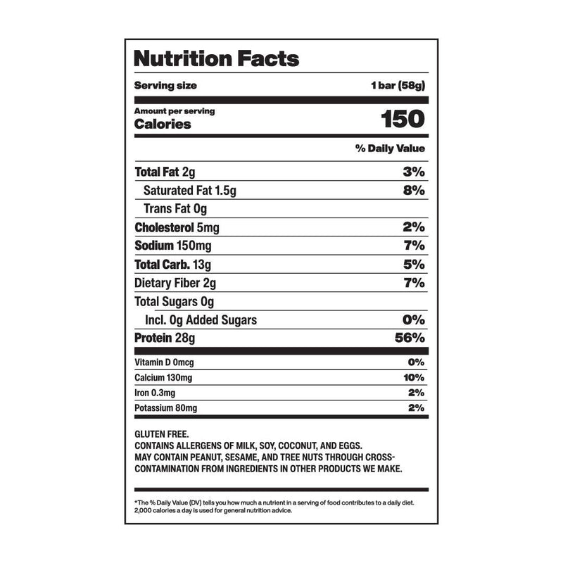 Cake Batter Protein Bar Mastercase - Single Bar - 28gr Protein!
