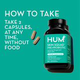 HUM Skin Squad Pre + Probiotic Capsules