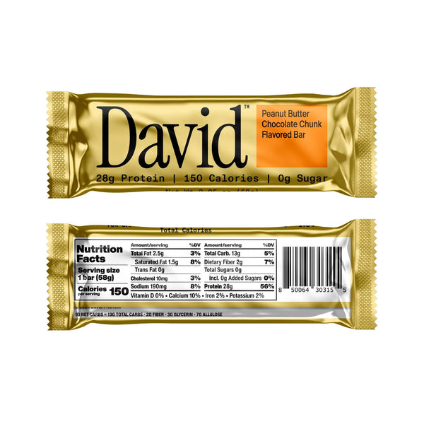 Peanut Butter Chocolate Chunk Protein Bar - Single Bar- 28gr Protein!